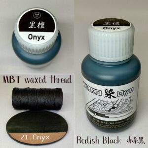 TOKO染Dye (Onyx 黒檀 : Redish Black) 100ml【Water Based Leather Dye】
