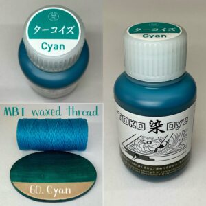 TOKO染Dye (ターコイズ Cyan) 100ml【皮革用水溶性濃縮染料】