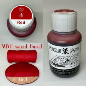 TOKO染Dye (赤 Red) 100ml【皮革用水溶性濃縮染料】