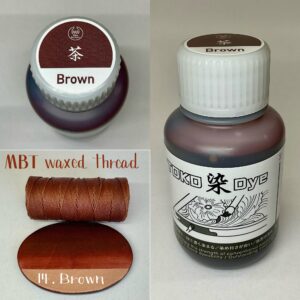 TOKO染Dye (Brown 茶) 100ml【Water Based Leather Dye】