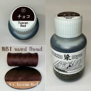 TOKO染Dye (Tuscan Red チョコ) 100ml【Water Based Leather Dye】