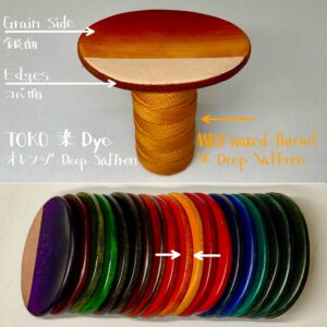 TOKO染Dye (Deep Saffron オレンジ) 100ml【Water Based Leather Dye】