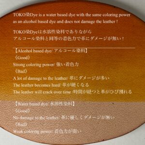 TOKO染Dye (Yellow Orange 黄) 100ml【Water Based Leather Dye】