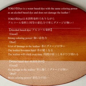 TOKO染Dye (Deep Saffron オレンジ) 100ml【Water Based Leather Dye】