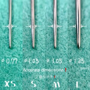 丸針 (XS/ 極細) ⌀0.77mm×55mm (レザークラフト専用)