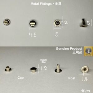 ハンドプレス打駒 (片面カシメ 極小 4.6mm)