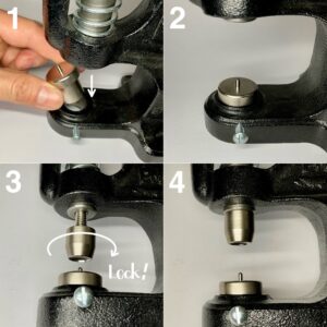 ハンドプレス打駒 (丸ピラミッドカシメ 特大 13mm)