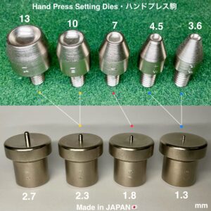 ハンドプレス打駒 (玉飾りカシメ 大 10mm)