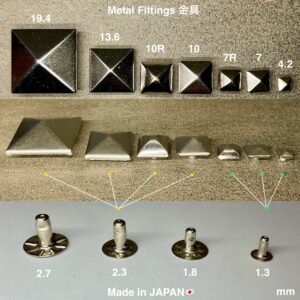 ハンドプレス打駒 (角ピラミッドカシメ 特大 13.6mm)