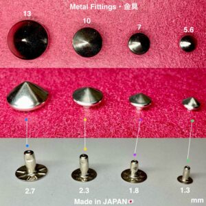 ハンドプレス打駒 (丸ピラミッドカシメ 特大 13mm)