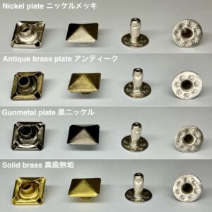 ハンドプレス打駒 (角ピラミッドカシメ 特大 13.6mm)